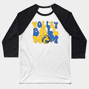 Volleyball Mom Ball Mama Retro Mothers Day Sport Lover Baseball T-Shirt